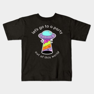 Alien Rave Party Kids T-Shirt